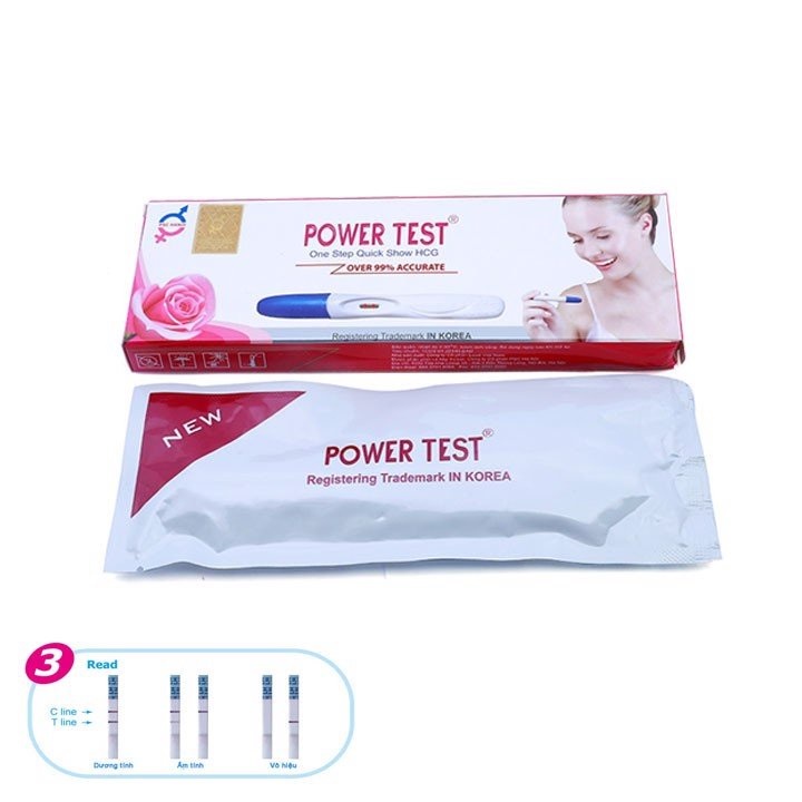 Power Test - Bút Test thử thai nhanh,que chính xác - Giao hàng kín đáo, luôn che tên sản phẩm - Trung Đông Pharmacy