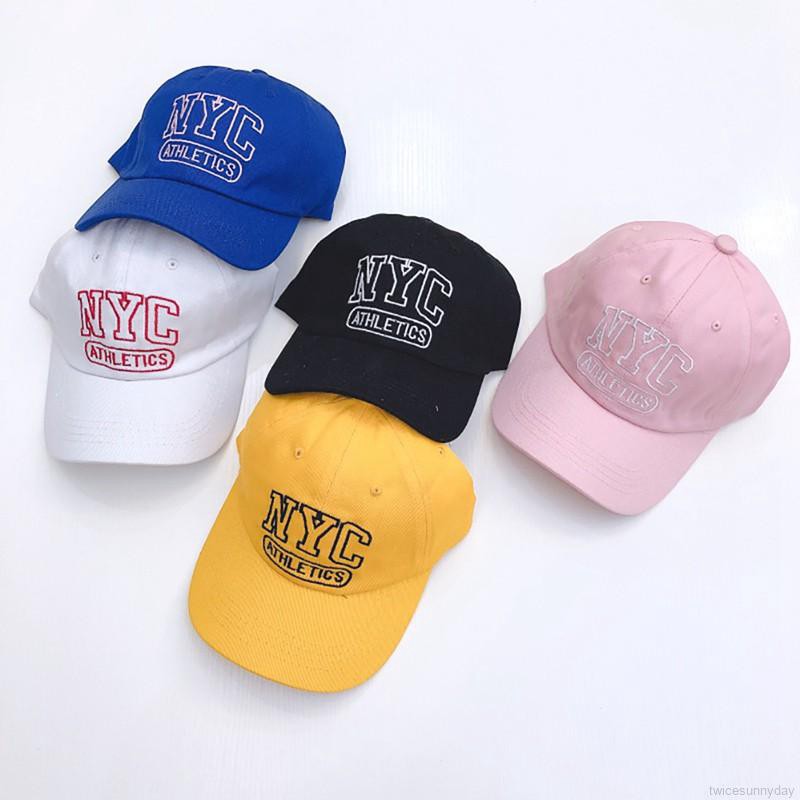 Nón lưỡi trai thêu chữ kiểu dáng năng động dành cho trẻ em