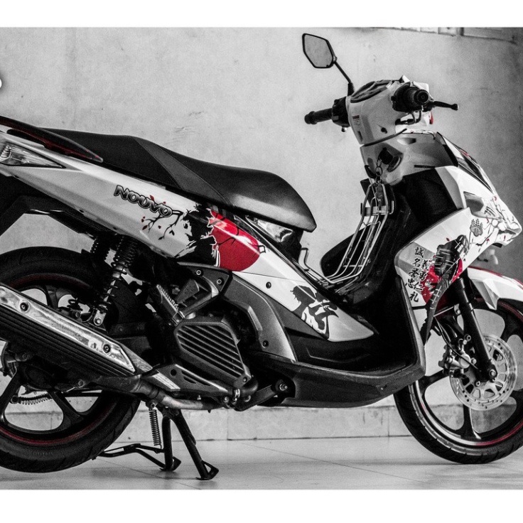 Gía sốc  Tem trùm xe Nouvo 6 Samurai,tem decal xe