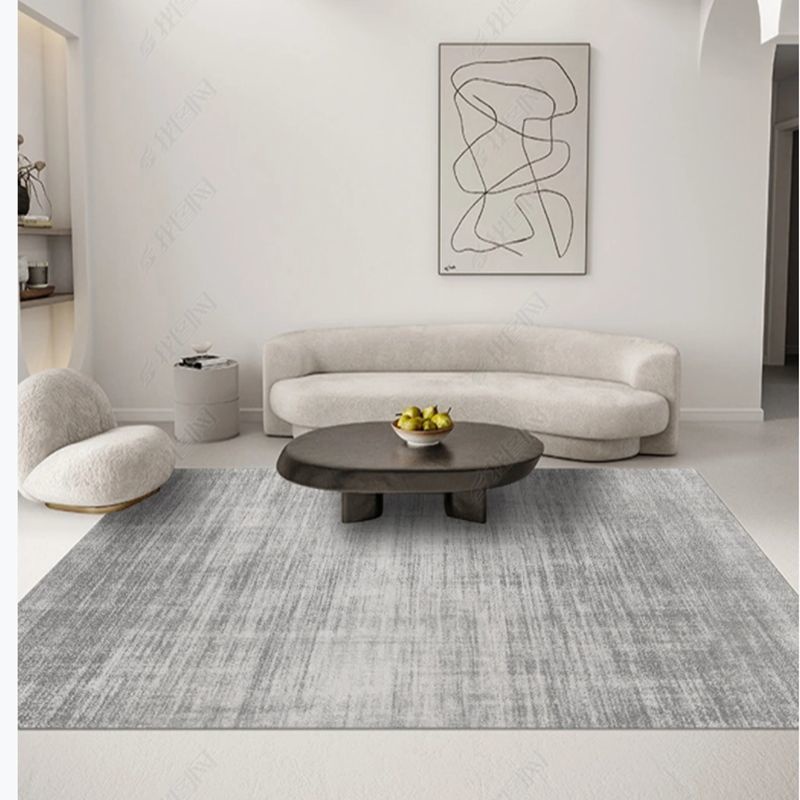 Thảm Trải Sàn Màu Xám Nhạt Đơn Giản Hiện Đại Phong Cách Bắc Âu Sang Trọng