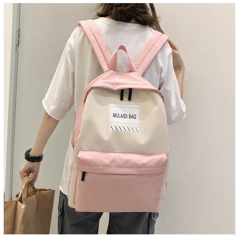 Balo Ulzzang Chất Liệu Vải Không Thấm Nước MULAIDI BAG L8603