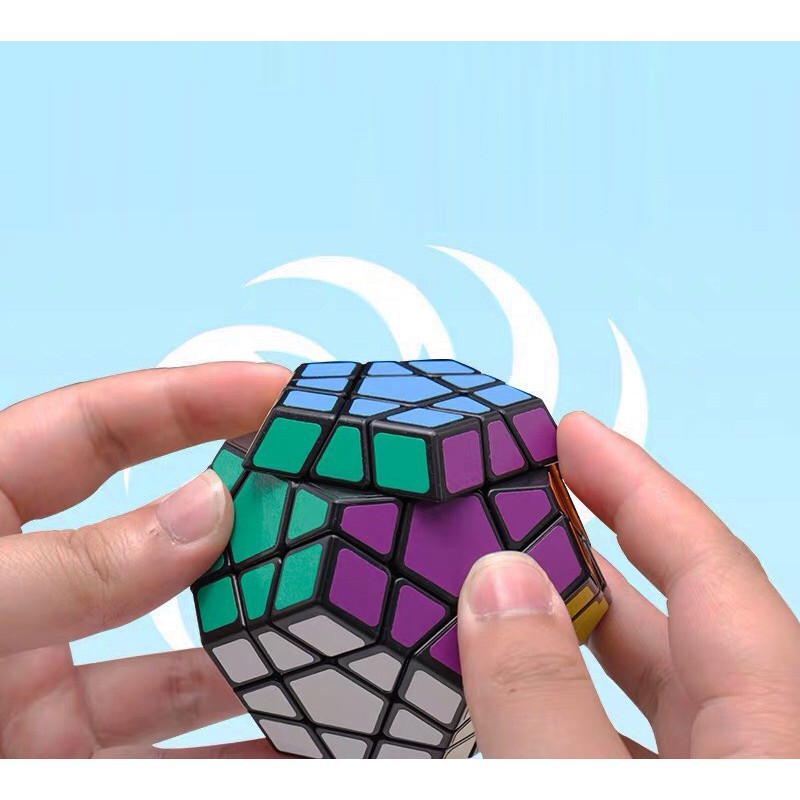 Rubik Megaminx - Rubik Biến Thể 12 Mặt Viền Đen Speed Cube