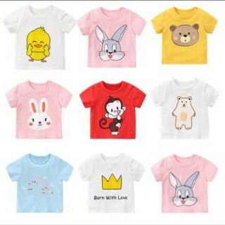 ÁO THUN IN HÌNH CUTE CHO BÉ