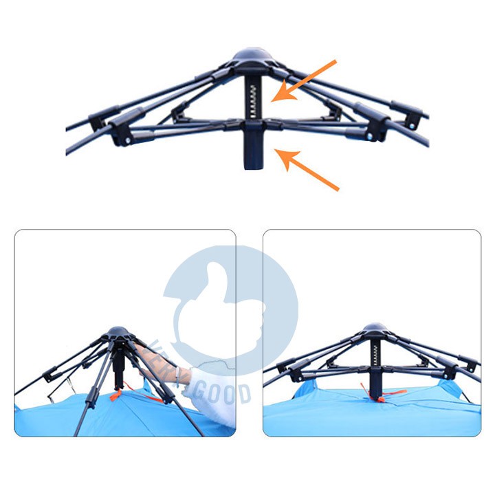 Lều cắm trại tự bung 2 cửa size to 4 6 người khung chắc loại 1 đi phượt picnic dã ngoại du lịch thiên nhiên M