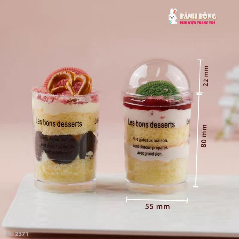 Mousse Tròn 6080 CÓ NẮP/ Hộp đựng bánh Mousse Tiramisu