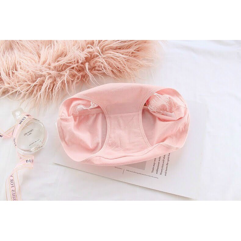 ( Siêu Khuyến Mãi) Quần Lót Nữ🌸Quần Lót Cotton Cao Cấp Nơ Ren Quyến Rũ Mã C004