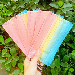 _Ảnh Thật_ Túi 10 Cái Khẩu Trang 3 Lớp Nhiều Màu Siêu Cute Hot Trend 2022