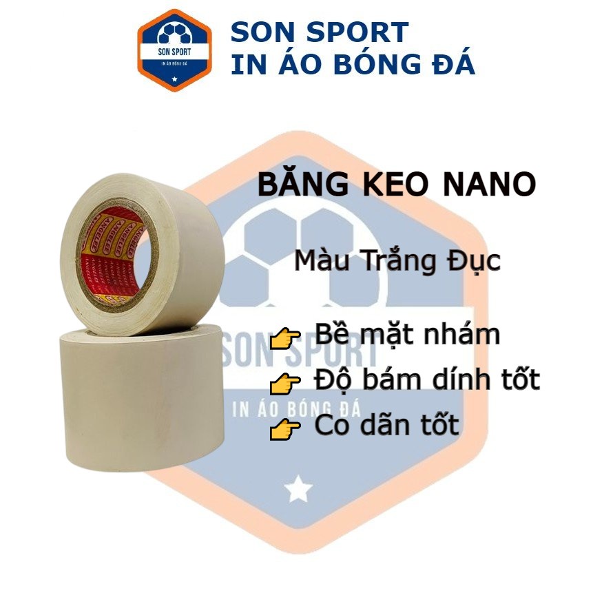 Băng Keo Thể Thao/Băng Keo Quấn Cơ Đá Bóng Đá Banh Tránh Chấn Thương Màu Trắng Đục