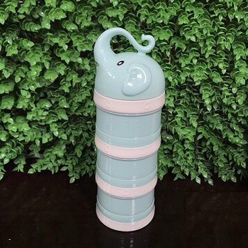 Hộp chia sữa, Hôp đựng thức ăn MISUTA chia sữa có 3 tầng hình chú voi
