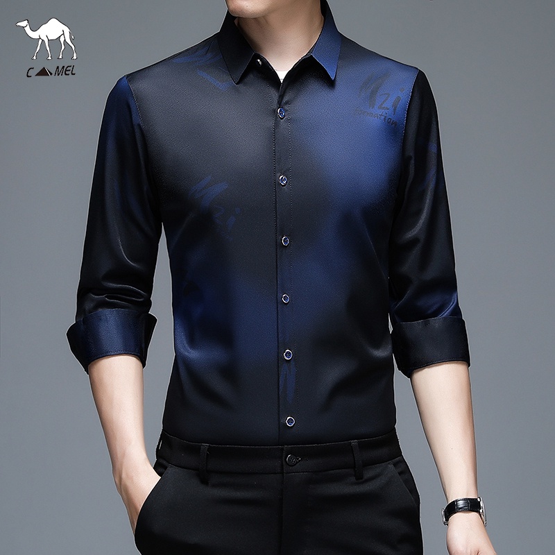 Áo Sơ Mi Dài Tay In Họa Tiết Thiết Kế Mới Cao Cấp Thời Trang Dành Cho Nam