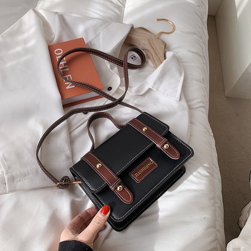 Túi Xách Đeo Vai Hình Vuông Cỡ Nhỏ Phong Cách Cổ Điển Thời Trang Mùa Xuân Dành Cho Nữ 2022