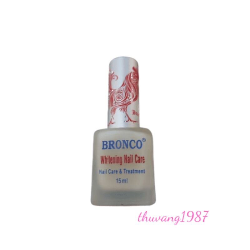 Sơn dưỡng trắng móng sơn lót móng bronco 15ml