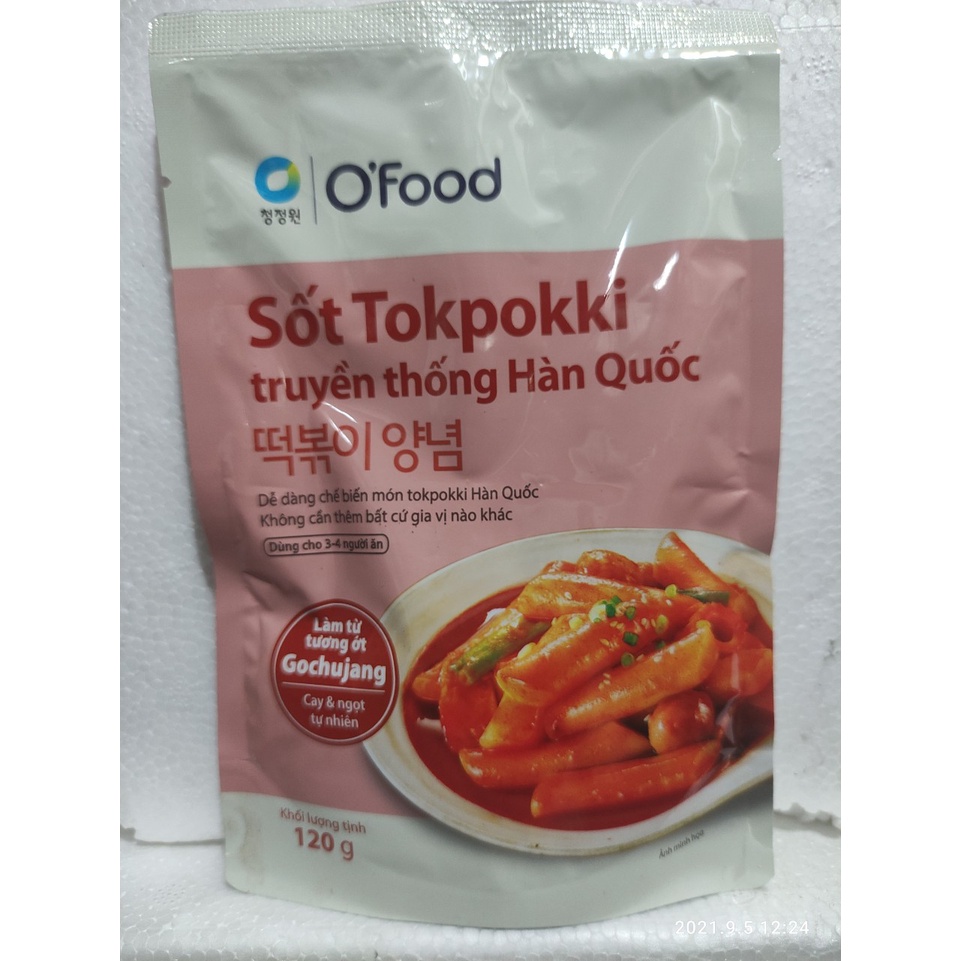 Sốt tokbokki / tokpokki,Spagetty Hàn Quốc O'Food 120g, vị truyền thống.