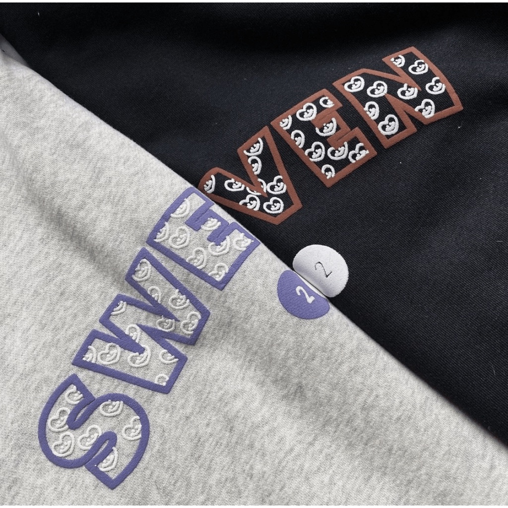 Áo Khoác Nỉ Nữ Dây Khóa Kéo Form Rộng In Trái Tim Cười Mặc Đẹp Hot Trend NEW UNISEX