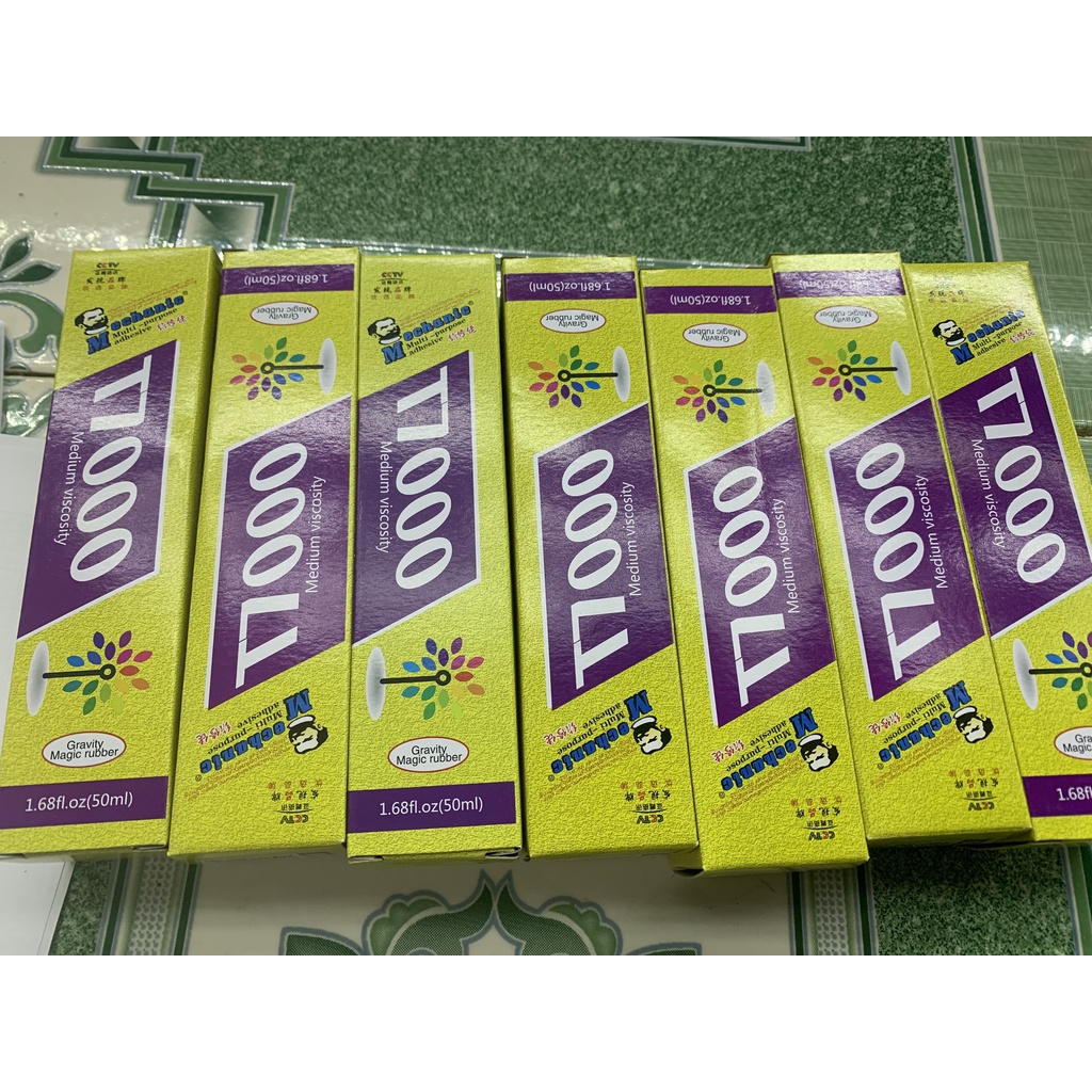 Keo T7000, Keo dán đa năng, Keo dán thủy tinh, da, nhựa, linh kiện điện tử, kim loại, đá, gỗ...50ml