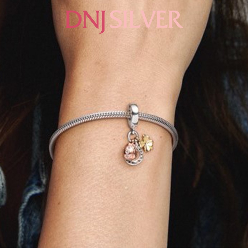 Charm bạc 925 cao cấp, hàng chuẩn bạc - Charm Horseshoe, Clover &amp; Ladybird thích hợp để mix vòng tay charm - DN243