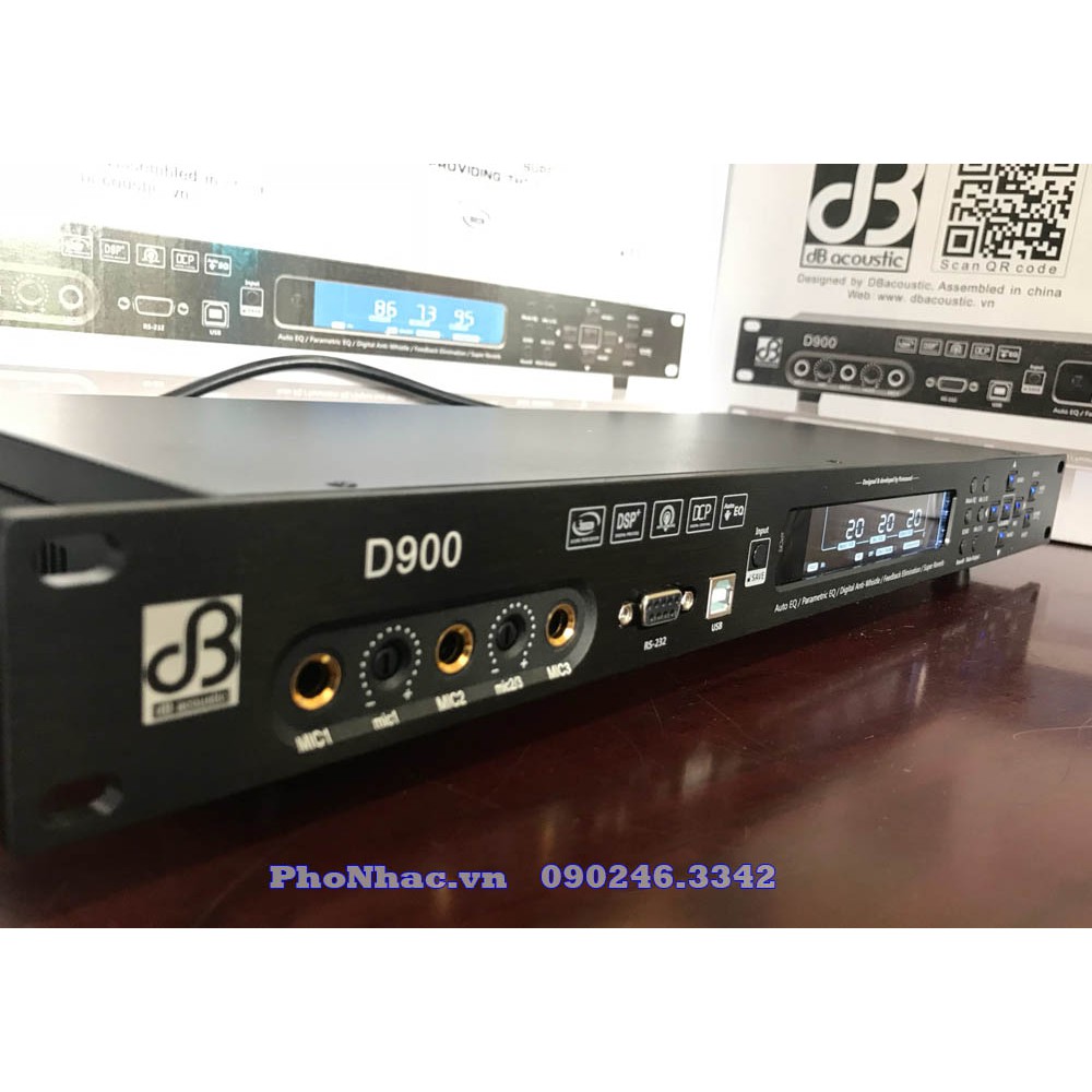 [Mã ELHACE giảm 4% đơn 300K] Vang số mixer DSP cao cấp D900 chuyên cho phòng karaoke