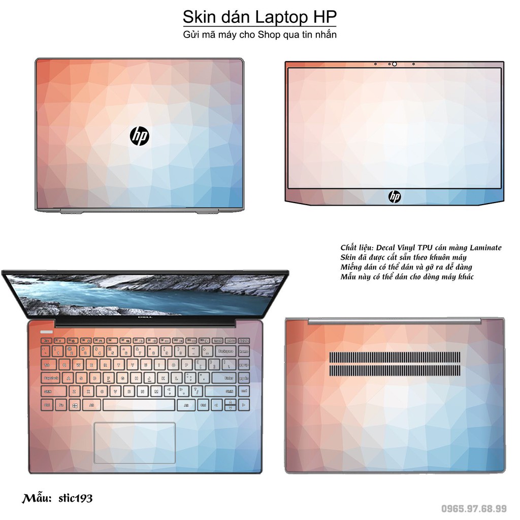 Skin dán Laptop HP in hình Hoa văn sticker _nhiều mẫu 32 (inbox mã máy cho Shop)