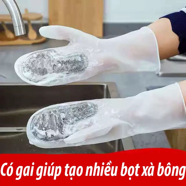 Găng tay tắm chó mèo massage tạo bọt cao su latex mềm mại