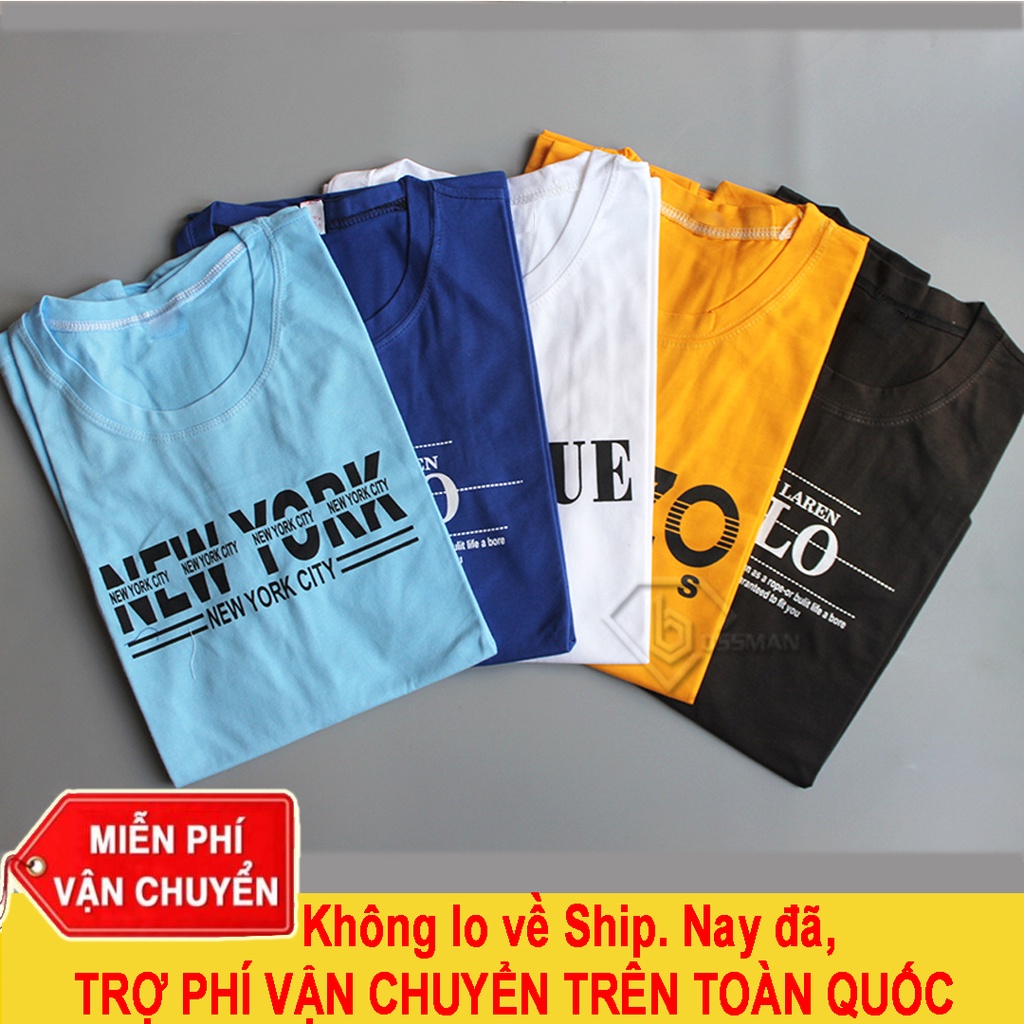 COMBO 2 Áo Thun Nam Cotton BM02 - Màu Ngẫu Nhiên