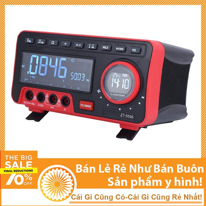 Đồng Hồ Vạn Năng Số Để Bàn Kiêm Loa Bluetooth ZT-5566