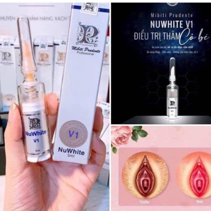 Kem Làm Hồng Vùng Kín Nuwhite V1 Mibiti Prudente 5ml - Dùng Cá Nhân Spa TMV