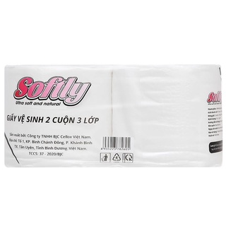 GVS 10 cuộn giấy vệ sinh Softly 3 lớp