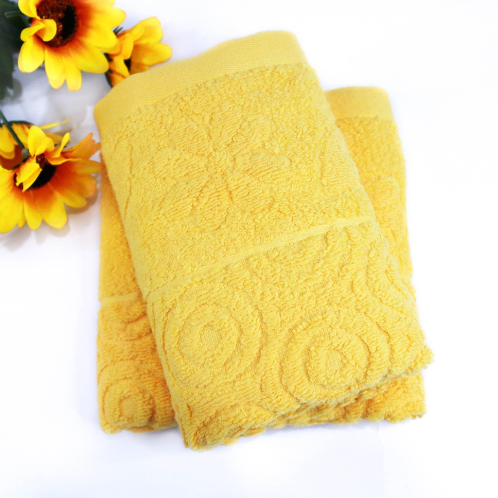 Khăn Mặt Cotton Nam Đô Hoạ Tiết Trơn Êm Ái Kích Thước 30x50 - 21662