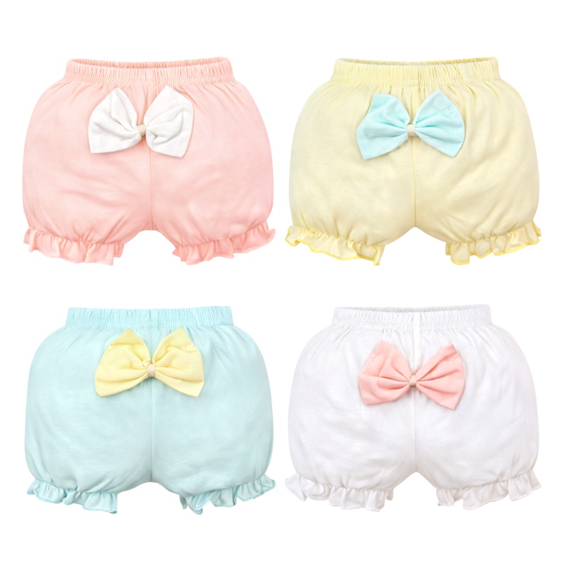 Quần lót bọc bốn góc thắt nơ dễ thương cho em bé sơ sinh LUCKY BIG CAT