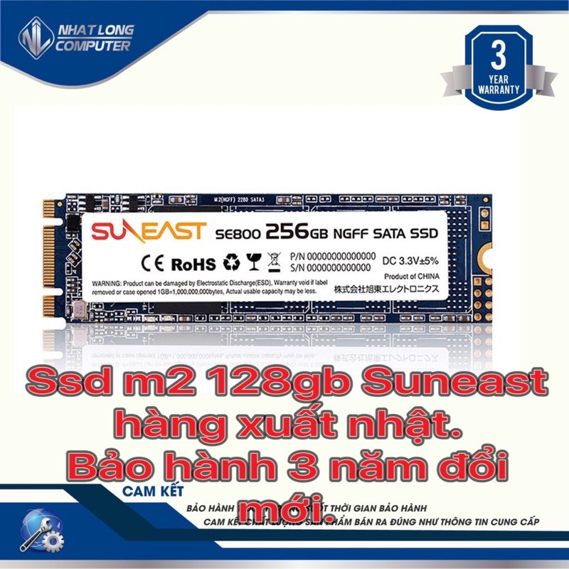 Ổ cứng ssd m2.2280 Suneast 128gb/256Gb ES800 chính hãng