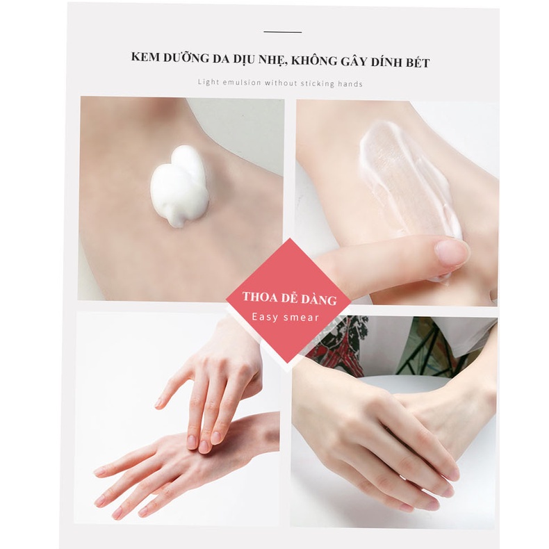 Kem dưỡng da tay Làm trắng xóa nếp nhăn nuôi dưỡng da dưỡng ẩm không nhờn dính dễ tán Hấp thụ nhanh xóa nếp nhăn