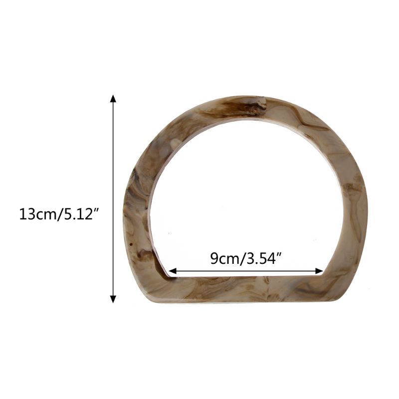 Tay Cầm Bằng Nhựa Resin Phong Cách Vintage Cho Túi Xách DIY