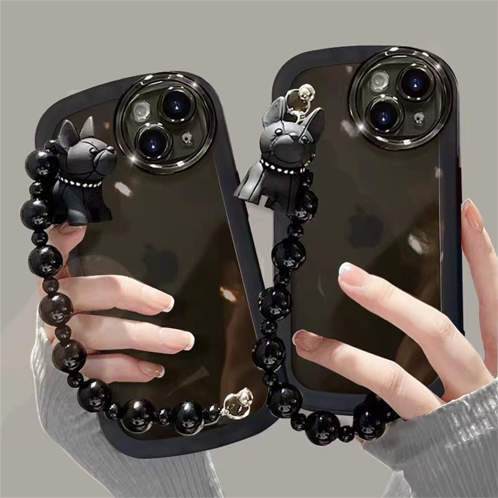 Ốp Điện Thoại Dẻo Trong Suốt Họa Tiết Hoạt Hình Chó Bull Dễ Thương Cho IPhone 14 Pro 14 Pro Max 12 11 13 Pro XR X XS Max 7 8 Plus
