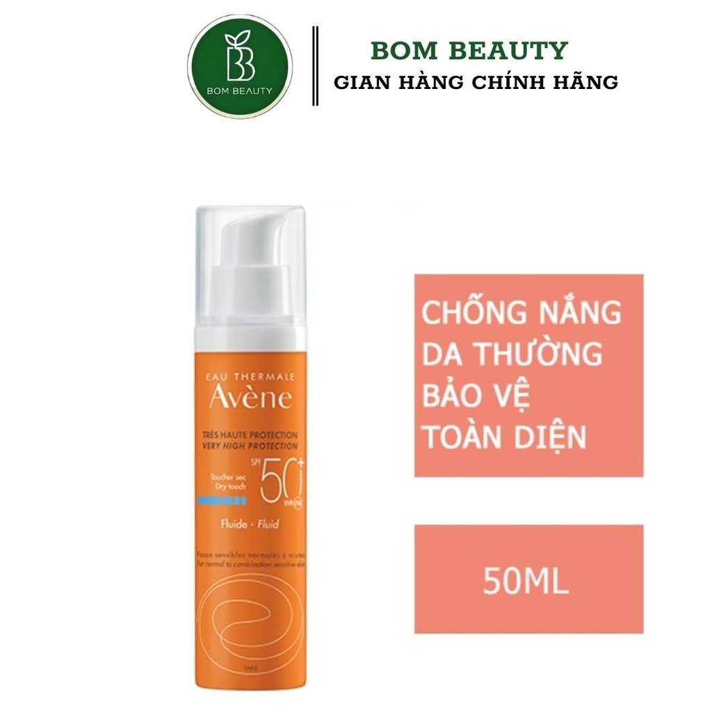 Kem Chống Nắng Avene Dry Touch Fluide SPF50+ 50ml