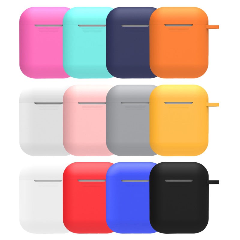 Case Vỏ Bao Airpods Đựng Tai Nghe Cho Airpods 1&amp;2 Chất Liệu Silicon Dẻo Hỗ trợ Airpods i11 i12 i18 i100