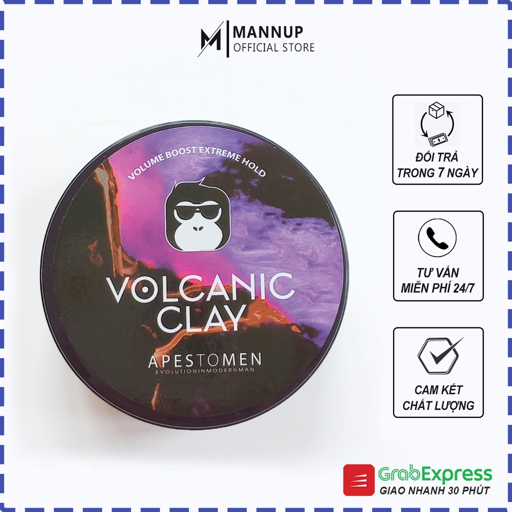 Sáp Vuốt Tóc Nam Volcanic Clay 80ml - Wax Tạo Kiểu Cao Cấp, Hương Thơm Dịu Nhẹ
