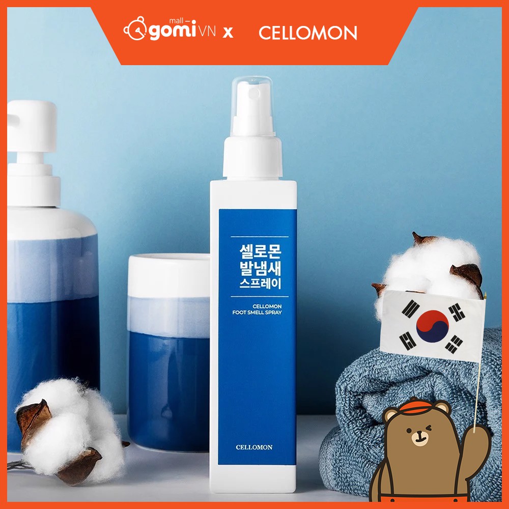 Xịt Khử Mùi Hôi Chân Cellomon Foot Smell Spray 180ml GomiMall