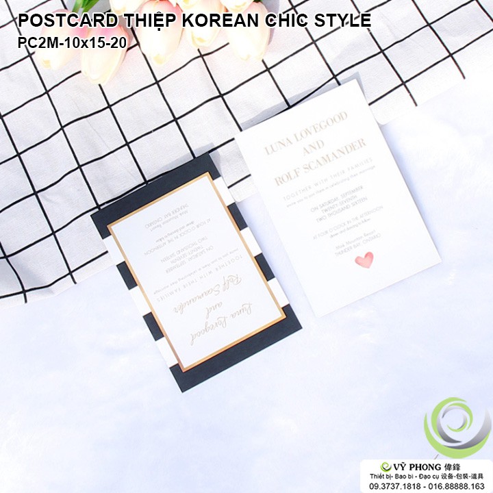 THIỆP CHỤP ẢNH POSTCARD 2 MẶT 10x15cm KOREAN STYLE PHỤ KIỆN CHỤP ẢNH SẢN PHẨM PC2M10x15-18~23