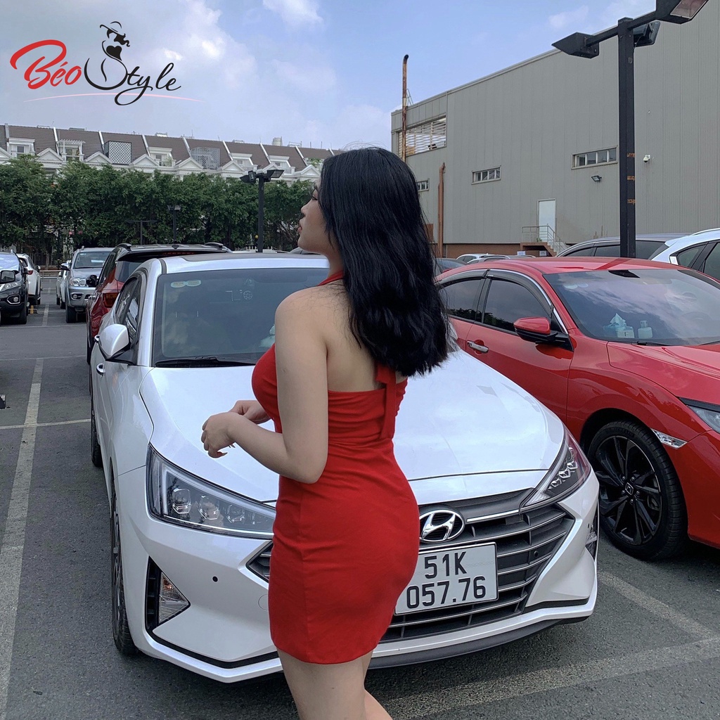 Đầm thun body 2 dây sexy Bigsize DABS035 Dành cho các nàng mũm mĩm từ 55-95kg- Mặc đi chơi, dạo phó , đi tiệc | BigBuy360 - bigbuy360.vn