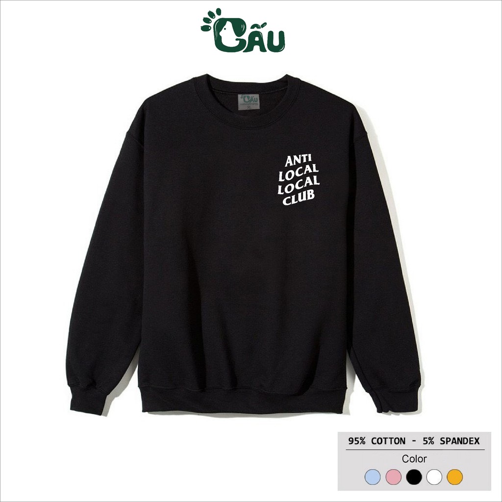 Áo sweater GẤU 194 vải thu đông co dãn, dày dặn mềm mịn form rộng phong cách Unisex -  ANTI SOCiAL SOCIAL CLUB | BigBuy360 - bigbuy360.vn