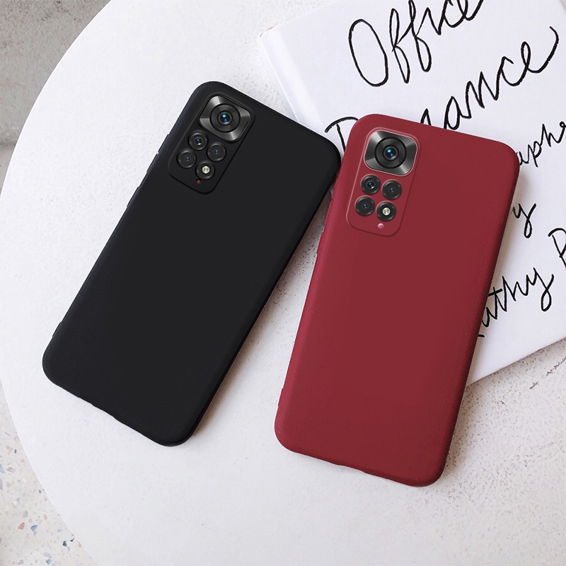 Ốp Điện Thoại TPU Mềm Mỏng Nhám Cho Xiaomi Redmi Note 11 11S 11Pro 10 10S 10A 10C Redmi10 Poco M3 X3 NFC F3