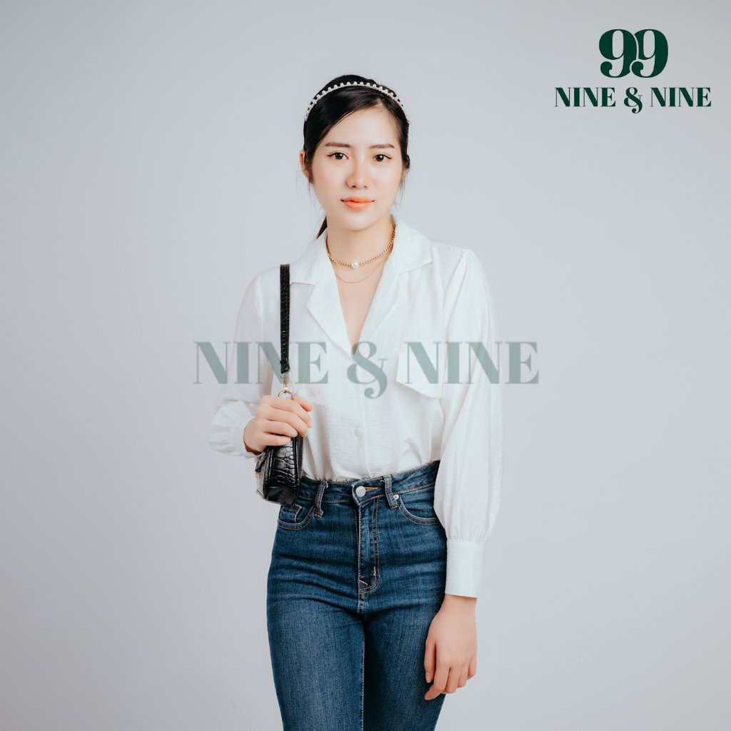Áo sơ mi nữ tay dài 🌸SALE🌸 công sở đẹp dáng basic chất liệu đũi cao cấp Freesize hàng xuất Hàn Quốc - Hàng nhập khẩu