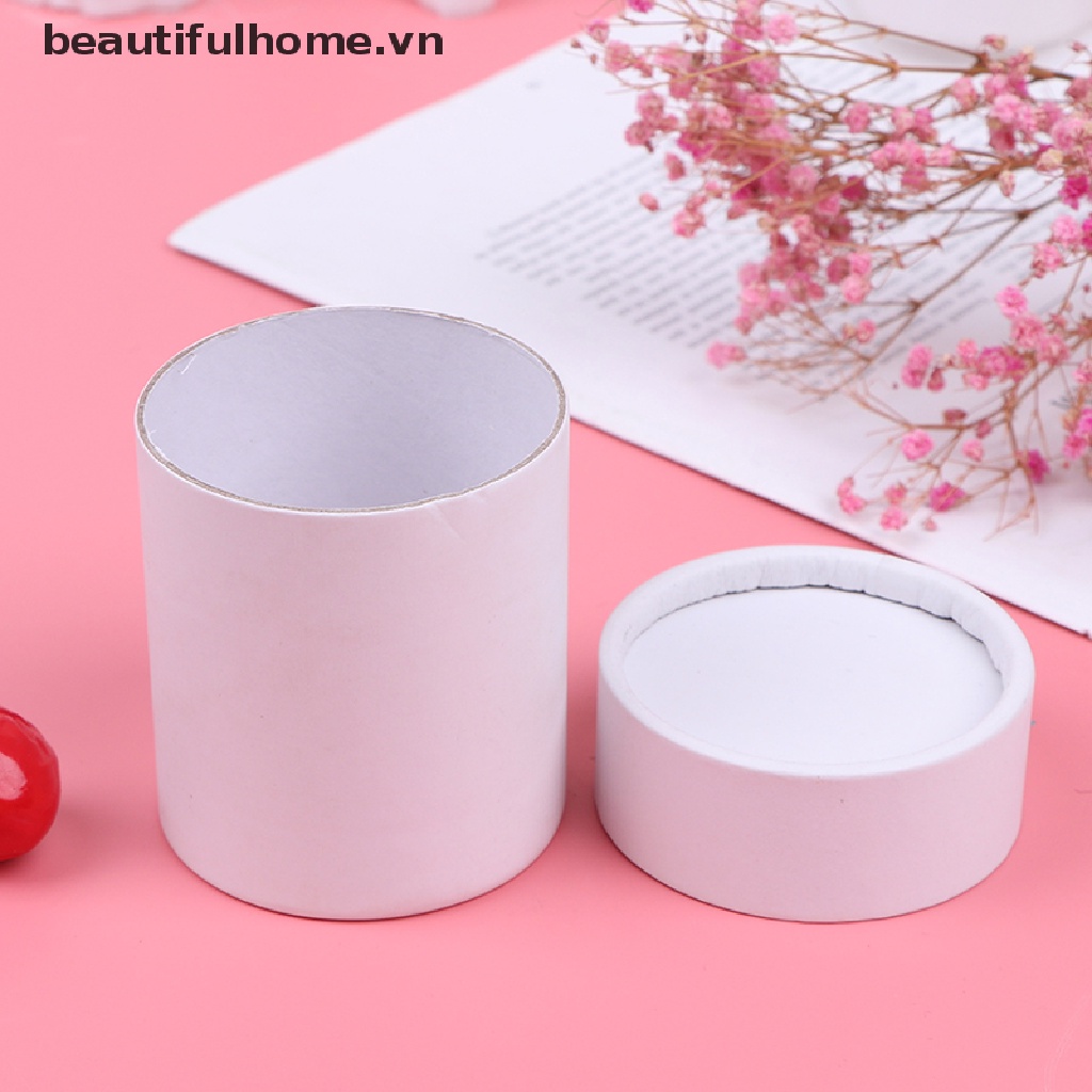 Hộp Đựng Hoa Giấy Hình Tròn Có Nắp Đậy Tiện Dụng