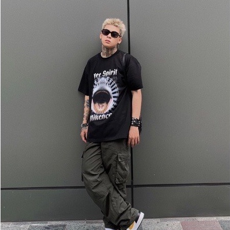 Áo Phông Nam Nữ , Áo thun Unisex MIKENCO Free spirit in hình cá mập 100%cotton co giãn 4c hót nhất 2022.