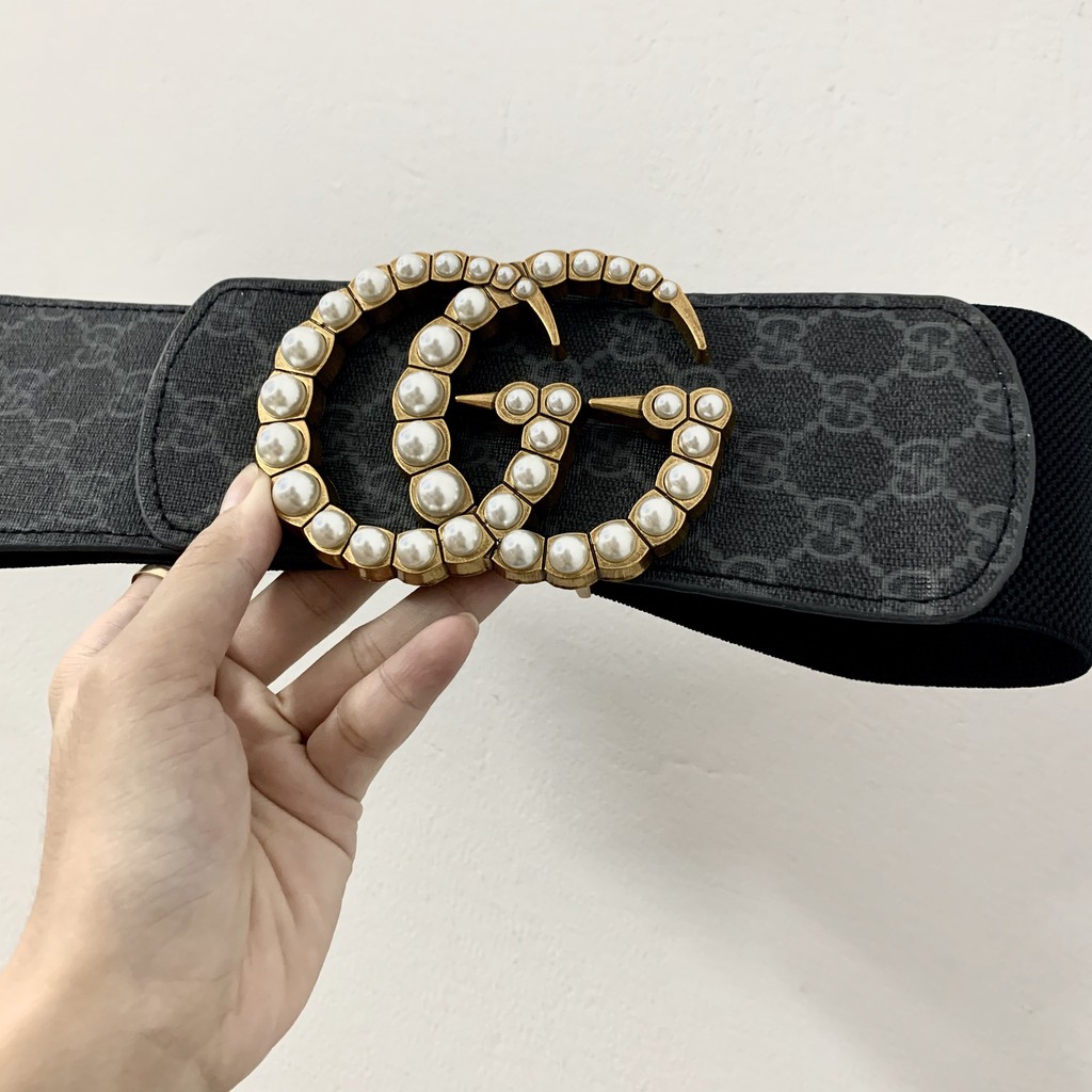 Đai váy G đá màu bản to 7.5cm