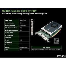 Nvidia Quadro fermi 2000/ 1Gb/ GDDR5-192 CUDA cores/ 128BitCạc màn hình đồ họa 95