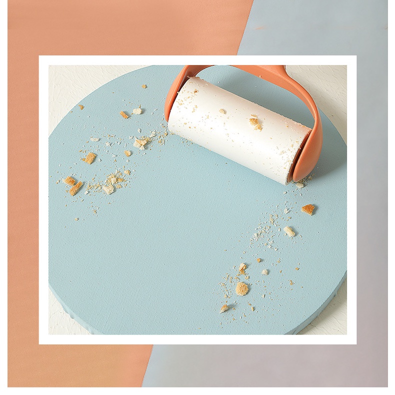 Cây lăn bụi quần áo giường dính lông chó mèo iLita đa năng muji mini cán dài 16cm 60 90 lớp làm sạch chăn nệm