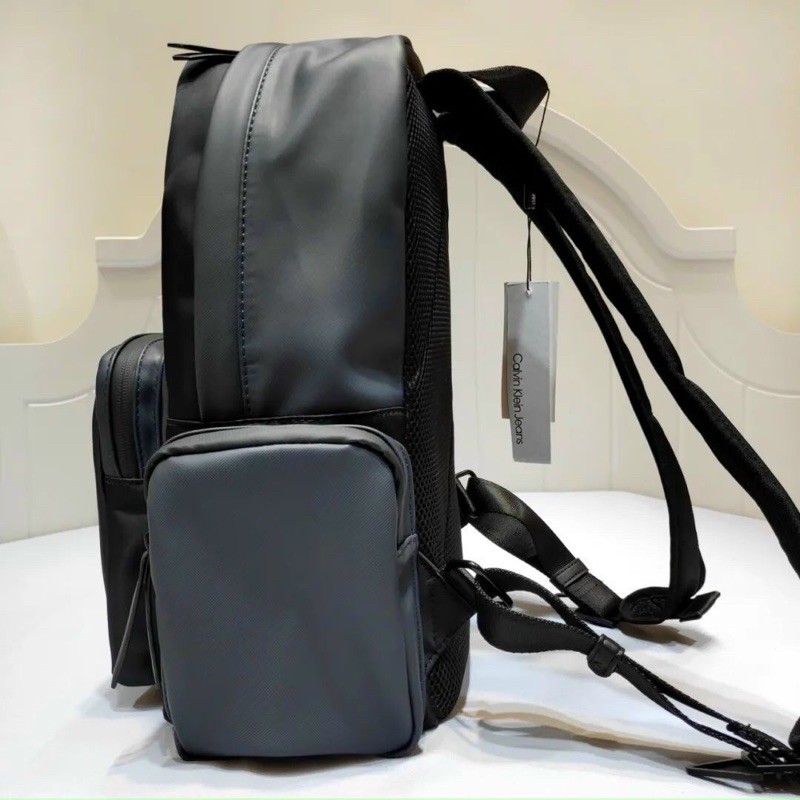 TNS - Balo form vuông có ngăn laptop quai đeo siêu êm C•K oxford backpack