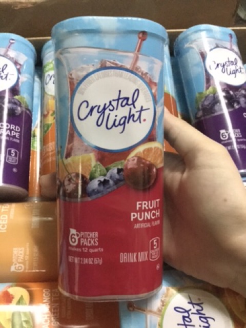 Crystal Light gói lớn - 1 gói bột pha nước trái cây Crystal Light gói to 2 lít
