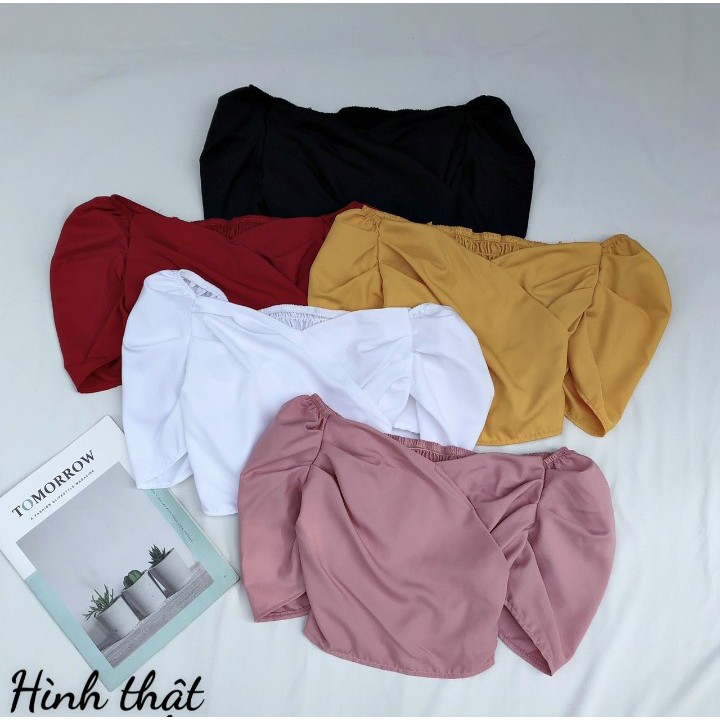 Áo xếp ly tay phồng nhún sau lưng chất Kate Nhật Cam Kết Hàng Y Hình Kèm Ảnh Thật Chính Chủ ( Size từ 40-53kg)
